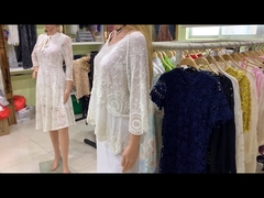 Encaje bordado nupcial de 3CM, malla africana de nailon/poliéster