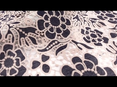 tela química del ajuste del cordón del guipur del bordado del poliéster