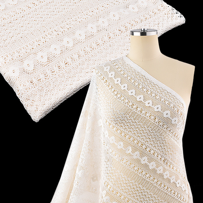 Tejido de encaje nuevo África Guipure Tejido de encaje suave, soluble en agua Vestido para mujeres